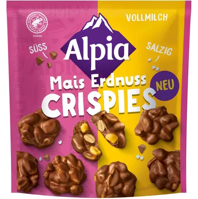 Produktbild von Alpia Mais Erdnuss Crispies 130g