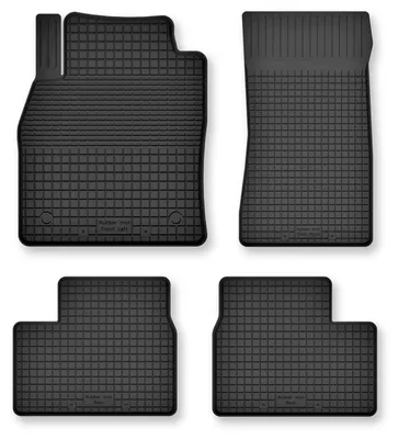 Productafbeelding van Rubberen automatten voor Jaguar XF X260 vanaf 2016 (sedan/stationwagen) – 4-delig, zwart, op maat – Wielganizator Semi-Universal