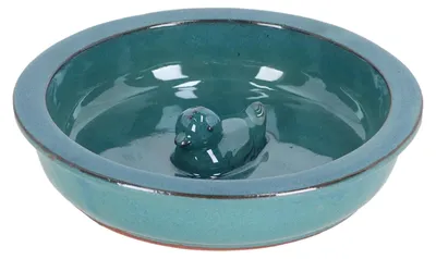 Immagine prodotto di Esschert Design | Vaschetta per uccelli - Ciotola - blu - in terracotta - Vaschetta per l'acqua - Pratica - Decorativa