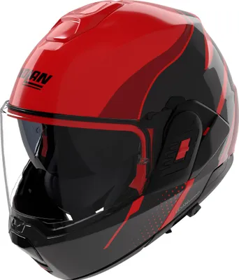 Zdjęcie produktu dla Kask składany Nolan N120-1 Fluente, czarny/czerwony, rozmiar S (56)