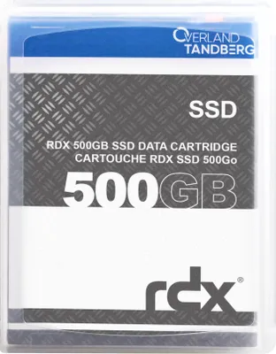 Produktbild von Overland-Tandberg O-T RDX SSD 500GB Kassette, RDX-Kartusche, RDX, 500 GB, FAT32, NTFS, exFAT, ext4, Schwarz, RDX QuikStor