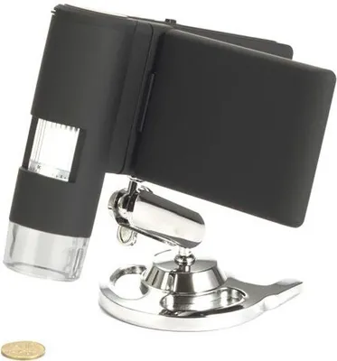 Produktbild von Levenhuk DTX 500, Digitales Mikroskop, Schwarz, LCD, 7,62 cm (3"), MicroSD (TransFlash), 500x