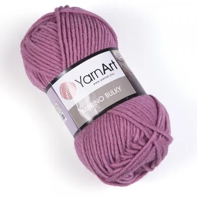 Produktbild von YarnArt Merino Bulky 3017 – Kuschelweiches Merinogarn in Altrosa, 100g – Perfekt für warme Pullover, Mützen & Decken