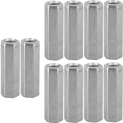 Image de 10pcs M8 Long Rod Nut Hex Hexagonal Sleeve Nut Standoff Threaded Fasteners (M8*40)