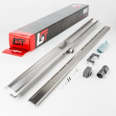 Produktbild von Duschrinne Linien 1200 x 70mm höhenverstellbar Duschablauf Duschrost Duschgitter