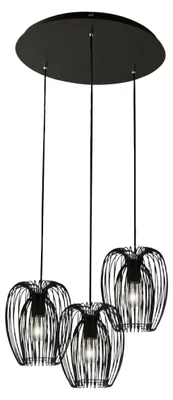 Obrázok produktu pre Fabas Luce závesné svetlo Camp E27 Ø500mm čierna