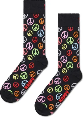 Image de Happy Socks Peace Chaussettes Crew Multicolores EU 36-40 Homme Multicolore EU 36-40
