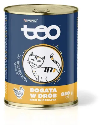 Image de TEO Riche en viande de volaille - nourriture humide pour chats - 850 g