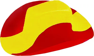 Immagine prodotto di BRUBAKER Cappello da cowboy con i colori nazionali della Spagna - Rosso Giallo