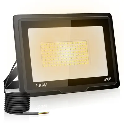 LED-Flutlicht 100W 10000LM 3000K Warmweiß IP66