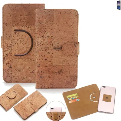 Produktbild von K-S-Trade Handy Hülle Schutz Hülle kompatibel mit Nokia 7 Plus Handyhülle Schutzhülle Korkhülle Kork-Hülle 1x