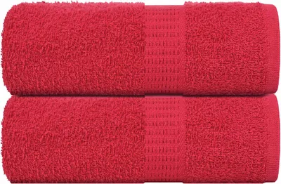 Image de Serviettes d'invité FROGN 2 pcs rouge 30x50 cm 360 g/m²
