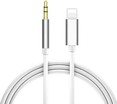 Produktbild von Lightning zu 3.5 mm Kabel Klinkenbuchse Klinkenstecker Audio AUX  Stecker Adapter für iPhone X 8 Plus 11 12 Pro Max