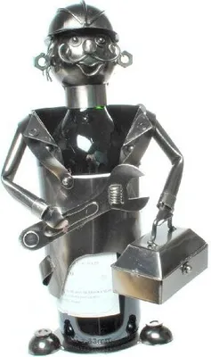 Produktbild von Udo Schmidt Flaschenhalter aus Metall als Mechaniker