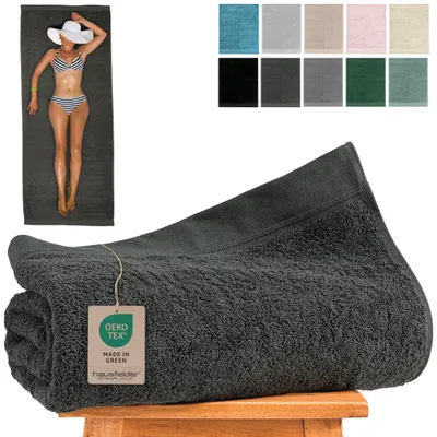 Produktbild von Handtücher Premium Saunatuch (Anthrazit,1 Saunatuch, 80x200 cm), KI-generiertes Bild