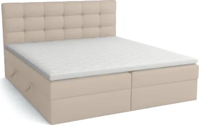 Produktbild von FEDVE Boxspringbett Schlafzimmerbett TOMORI mit 2 Bettkästen, Doppelbett mit Bonell-Matratze und Topper 160x200