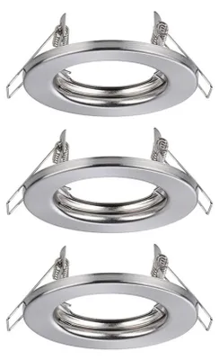Produktbild von Paulmann 93393, Einbaustrahler, GU10, 1 Glühbirne(n), 10 W, 230 V, Gebürstetes Eisen
