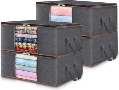 Produktbild von Famanu Aufbewahrungsboxen für unter das Bett - faltbare Kleiderorganizer