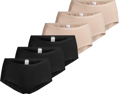 Produktbild von Nina von C. 6er Pack Basic Taillen Slip Elastisches, anschmiegsames Material, Bequemer Sitz mit Gummibund, Vielseitiges Basic für jeden Tag
