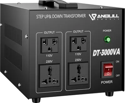 Immagine prodotto di Anbull DT-3000VA Convertitore di tensione da 3000 VA, 110-230 V, 50-60 Hz