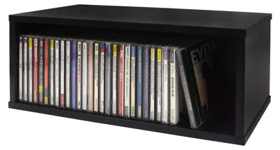 Obrázok produktu pre Drevený regál na CD, médiá a knihy, minimalistický dizajn