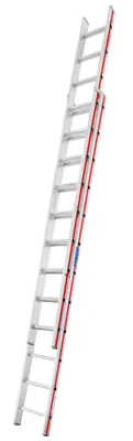 Produktbild von Hymer Schiebeleiter, zweiteilig, 2x12 Sprossen, Länge 3,46 / 5,98 m, Reichhöhe 6,82 m, Gewicht 14,0 kg