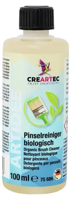 Produktbild von CREARTEC Pinselreiniger biologisch - Spezialreiniger für Malutensilien - Inhalt 100ml - zur einfachen und schnelle Reinigung von Pinseln