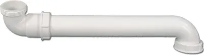 Produktbild von Ablaufbogen 1 1/2" 90° ausziehbar Spülbeckenablaufsiphon weiß Viega 105785