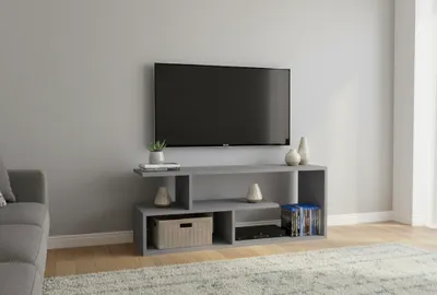 Produktbild von TV-Lowboard Shefa Eden 100 Grau | Modernes Wohnzimmer TV-Möbel