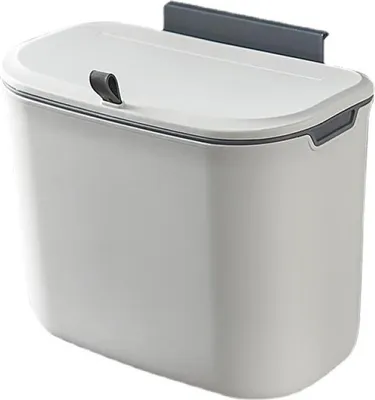 Obrázek produktu pro Kuchyňský odpadkový koš, praktický úložný koš pro montáž na zeď, závěsný koš, jednoduchý design, speciální třídění kuchyňského odpadu