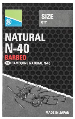Produktbild von Preston Natural N-40 - Stipphaken, Größe:Gr. 16