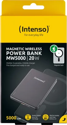 Productafbeelding van Intenso 7344024 Intenso Magnetic Wireless Power Bank 5000 mAh Grey USB-C