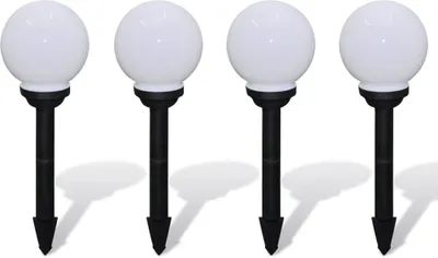 Produktbild von vidaXL Wegeleuchten 4 Stk. LED 15 cm mit Erdspieß