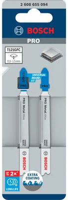 Immagine prodotto di PRO Metal thin T121GFC Lama per seghetto alternativo, 92 mm, 2 pz.
