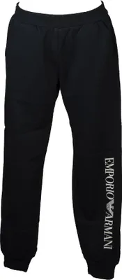 Produktbild von EMPORIO ARMANI lange Damen-Winterfleecehose mit Taschen bedecktem elastischem Bündchen Artikel 164416 2F265, L - IT IV / CN 170 / 76Y  / BR G / MX G, Cotone 70%,Poliestere 30%