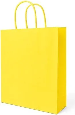 Obrázok produktu pre Darčeková taška z papiera 230 x 120 x 300 mm, elegantná, žltá, na darčeky