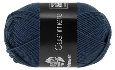Produktbild von Lana Grossa MEILENWEIT 50 CASHMERE weiche 4-fach Sockenwolle mit Kaschmir-Anteil 210 m Farbe 009 - Nachtblau