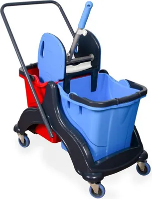 Produktbild von SemyTop Doppelfahrwagen | Reinigungswagen | 2 x 25 L