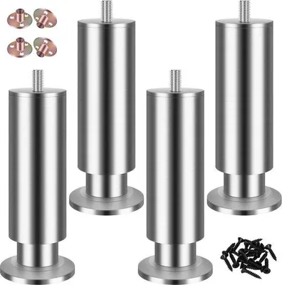 Produktbild von Famanu Möbelbeine Klappbar - 4 Stück, Höhe 18  30 cm, M8 25 cm und M8 10 cm