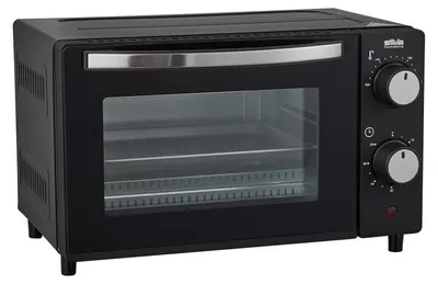 Produktbild von Silva Schneider MB 1000, Elektrischer Ofen, 650 W, 10 l, 100 - 230 °C, Arbeitsplatte, Schwarz