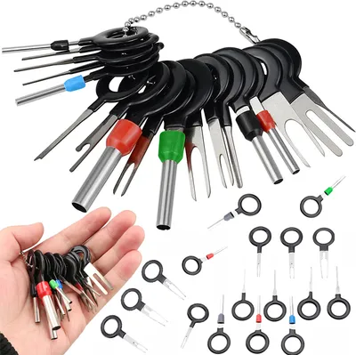Produktbild von Nástroj na odomykanie 18 ks auto konektor Unpin Tool Terminal Removal Kit Wire Connector Pin Extractor Connector Dismantling Tool Retoo