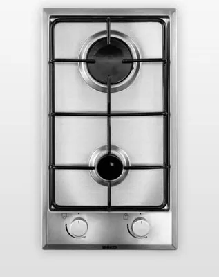 Produktbild von Beko HDCG 32220 SX, Edelstahl, Integriert, Gaskochfeld, Emailliert, 2 Zone(n), 2 Zone(n)