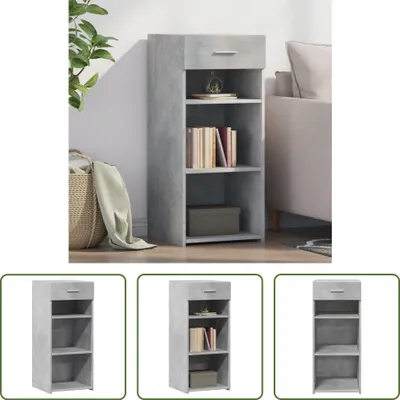 Produktbild von The Living Store Sideboard Betongrau 40x42,5x93 cm Holzwerkstoff