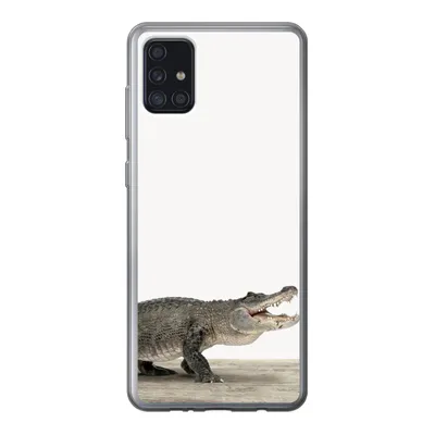 Produktbild von MuchoWow® Handyhülle Schutzhülle Hülle für Samsung Galaxy A52 5G Kinder - Krokodil - Junge - Kinder - Mädchen Silikon Softcase Handy Hülle - Umschlag