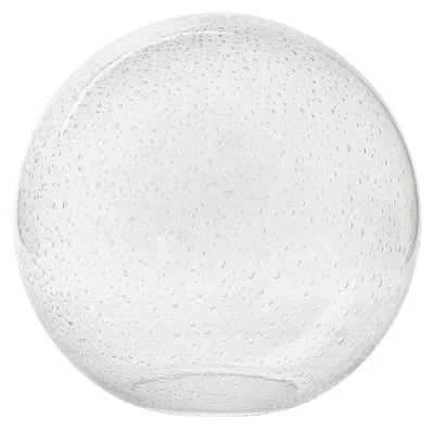 Image de Verre sphérique transparent pour lampe, verre à bulles Antico, Ø 250 mm ; verre de rechange pour luminaire ; abat-jour en verre à bulles sphérique, ouverture de 100 mm