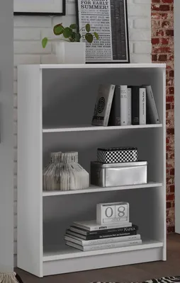 Zdjęcie produktu dla Regal >Olli< in Weiß - 72x111x34cm (BxHxT)