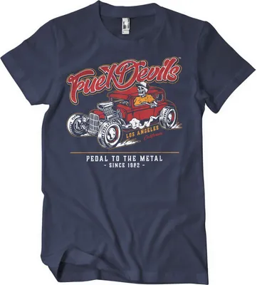 Produktbild von Fuel Devils - Pedal To The Metal T-Shirt - Small - Navy