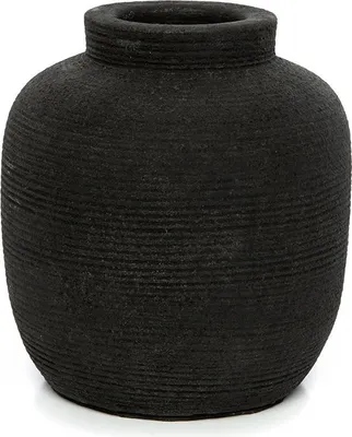 Immagine prodotto di Bazar Bizar Vaso in terracotta nera 13x13x14cm