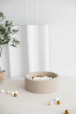 Produktbild von Monio for Kids Spielzeug-Bällebad Boucle Beige 30x90 cm