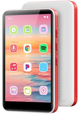 Obrázek produktu pro 192GB MP3 přehrávač s Bluetooth a Wi-Fi, operační systém Android 13.0, 4,0" HD dotykový displej